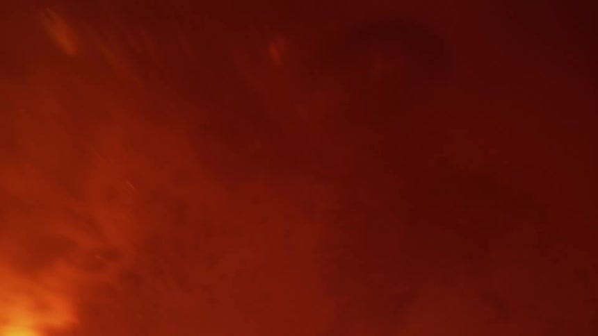Bubbling orange and yellow liquid