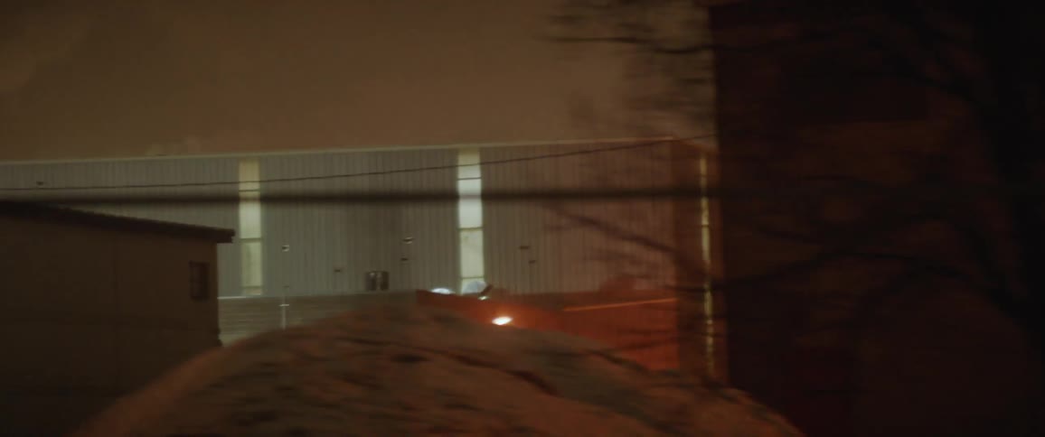 The outside of warehouses and factories
