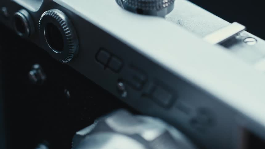 Dials and knobs on a camera