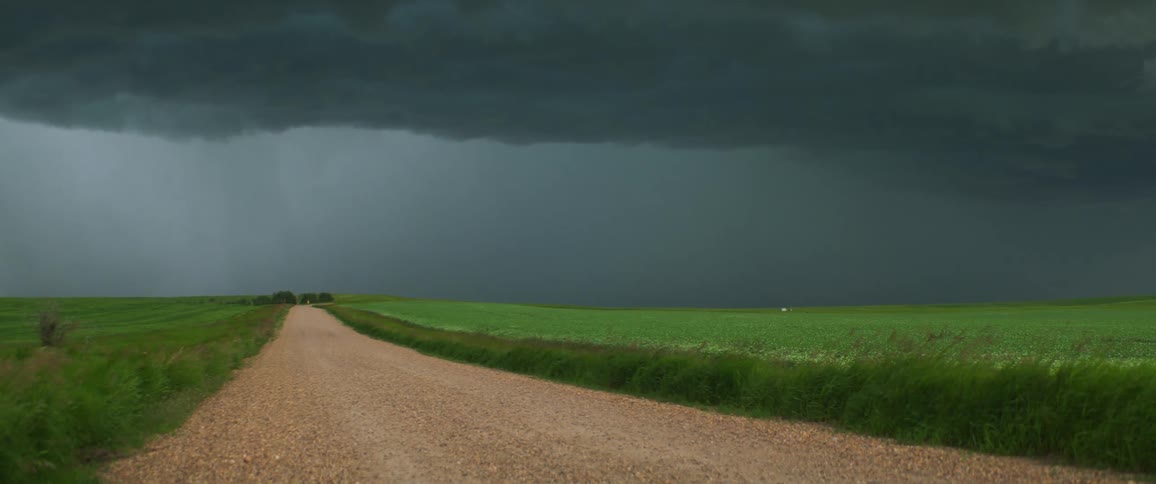 A storm is forming outdoors