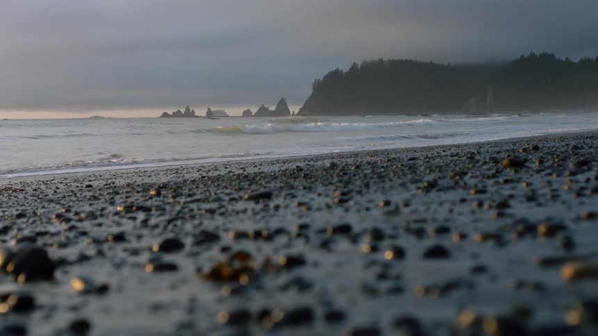 Waves rolling in to the shore