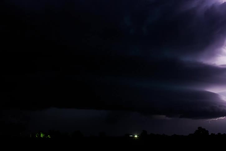 A storm is forming in the sky
