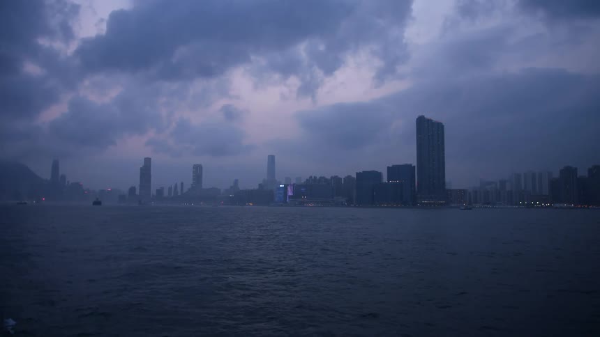 City surrounded by water