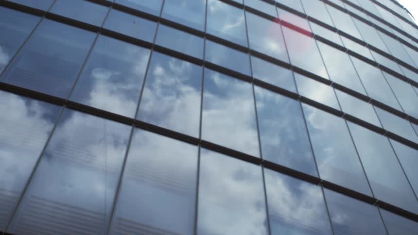 Reflecting windows of a huge skyscraper