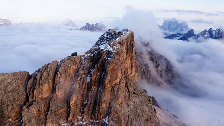Mountains high above the clouds