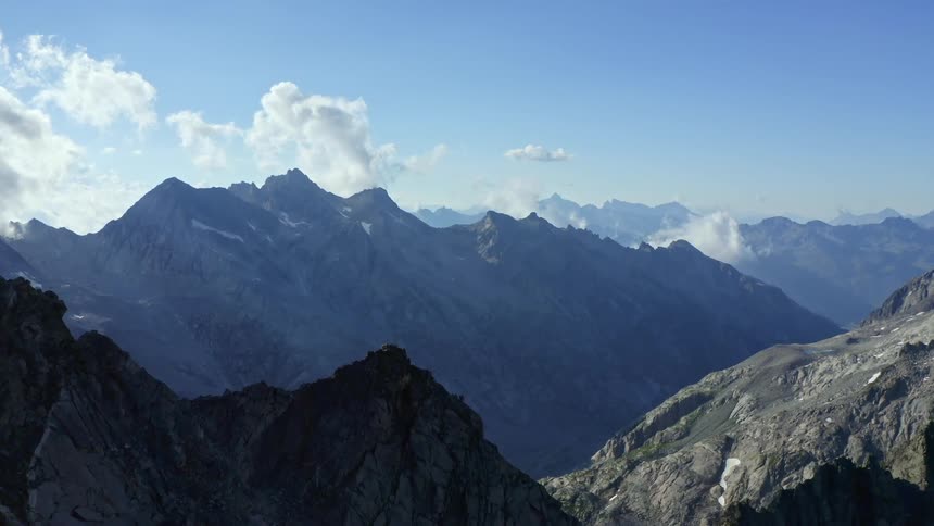 Mountain range on a cloudy day