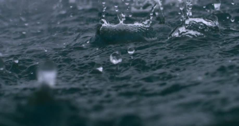 The storm is dropping water fast