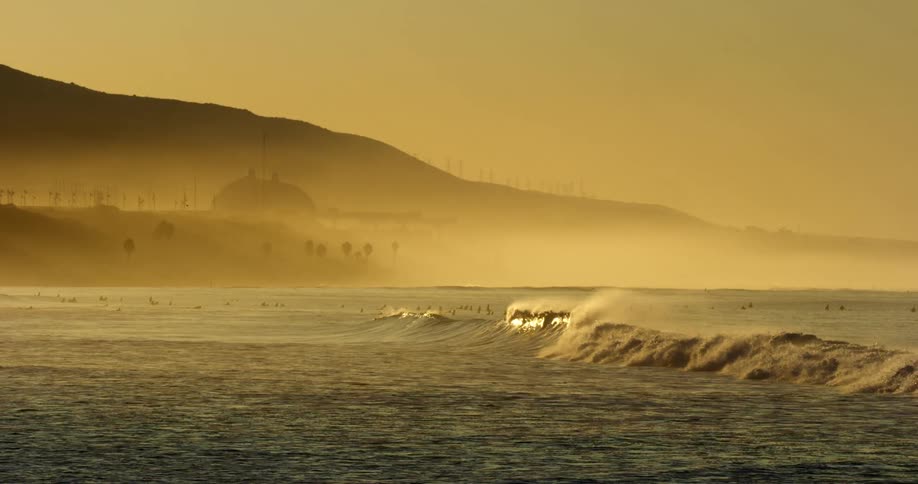 Sunrise looking at San Onfre Power Plant