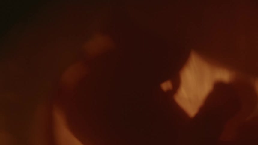A fetus floating in utero