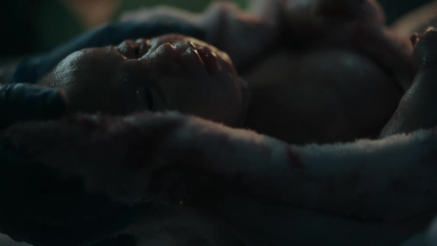 Child just being born