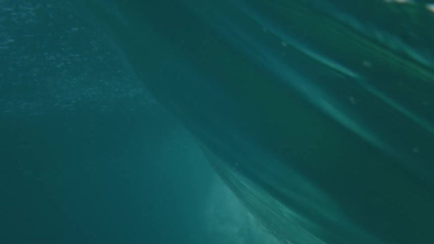 Ocean waves are moving fast