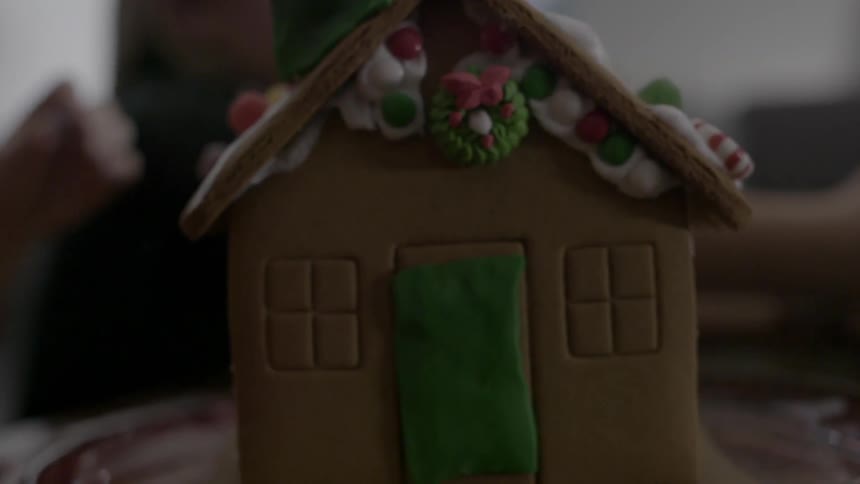 A gingerbread house