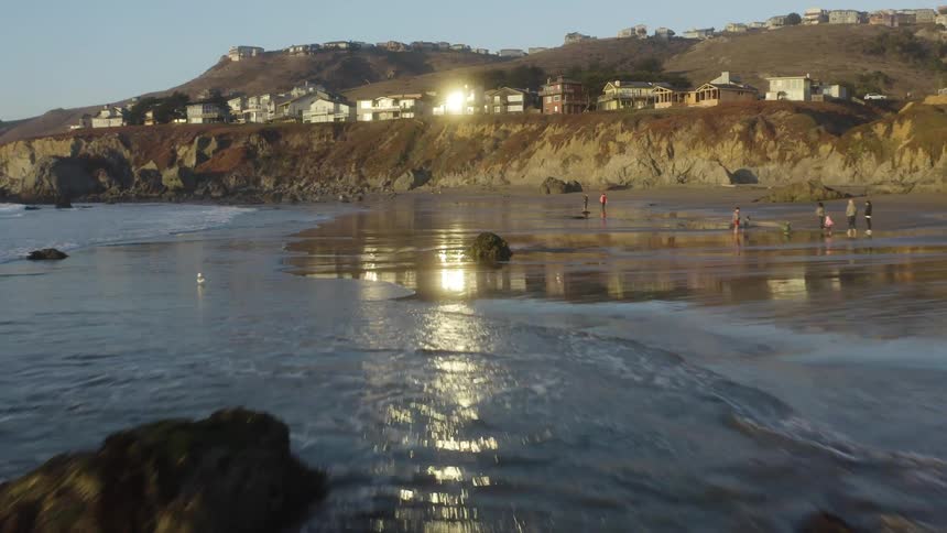 People walking on a beach