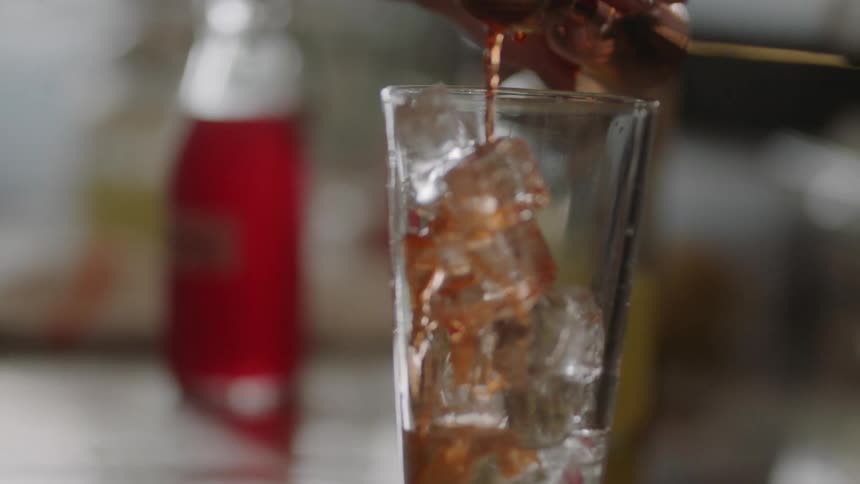 A drink being prepared