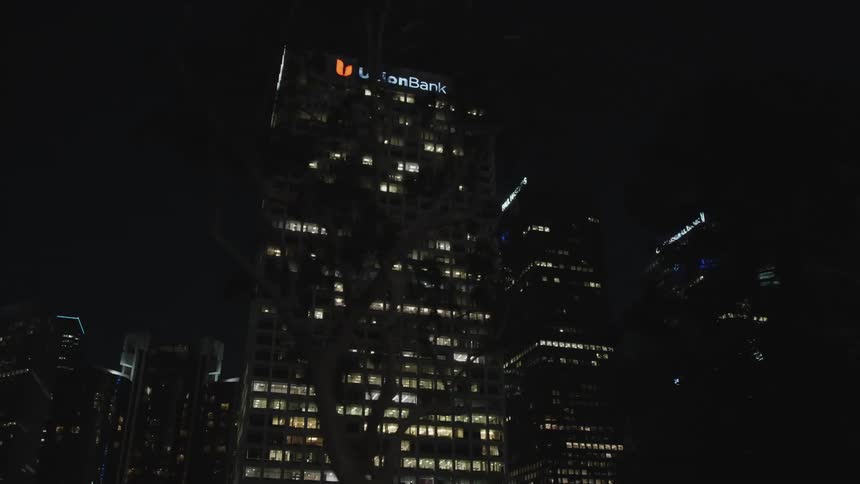 Skyscrapers in a downtown area