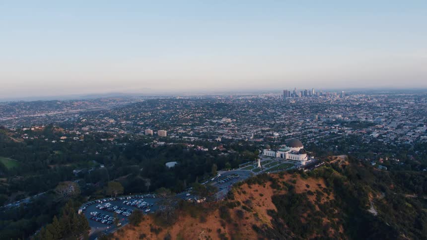 Griffith observatory in los angeles california at sunset