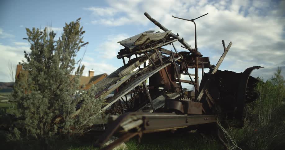 The lot is full of metal and junk