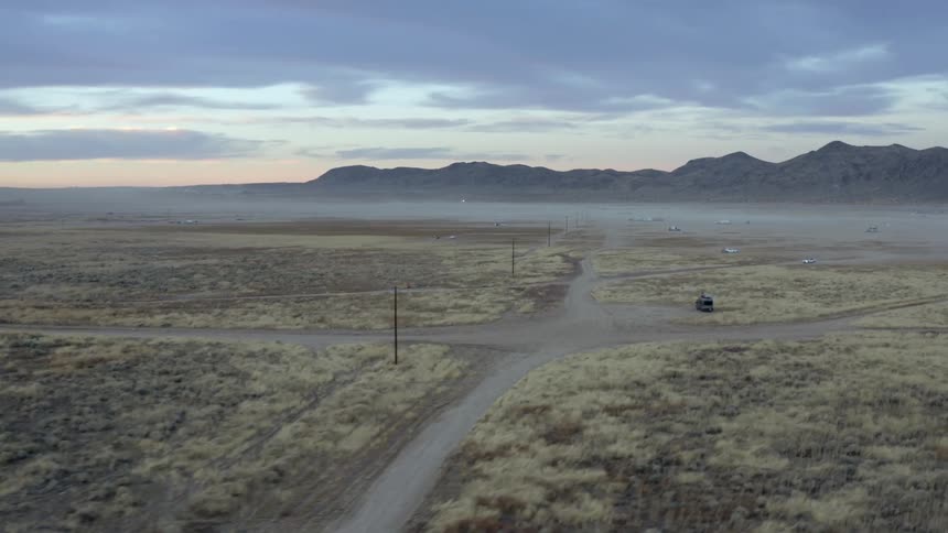 Aerial shot of a rural area