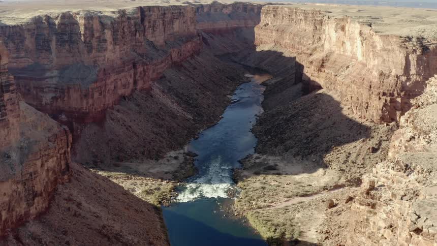 River canyon gorge on a clear day