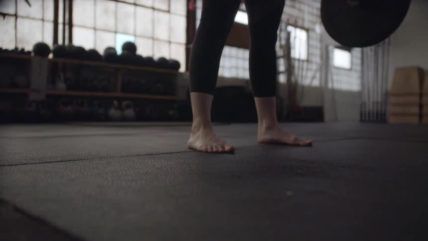 A person lifting weights