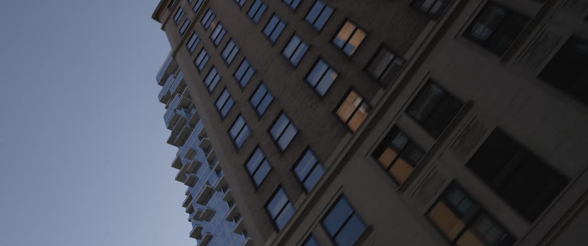 Skyscrapers in a downtown area of a city on a sunny day