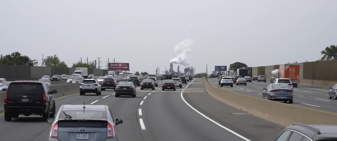 Shot of a busy highway