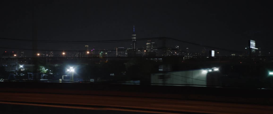The city is full of tall brightly lit buildings