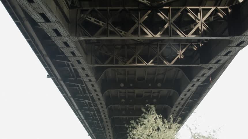 A large bridge on the shore