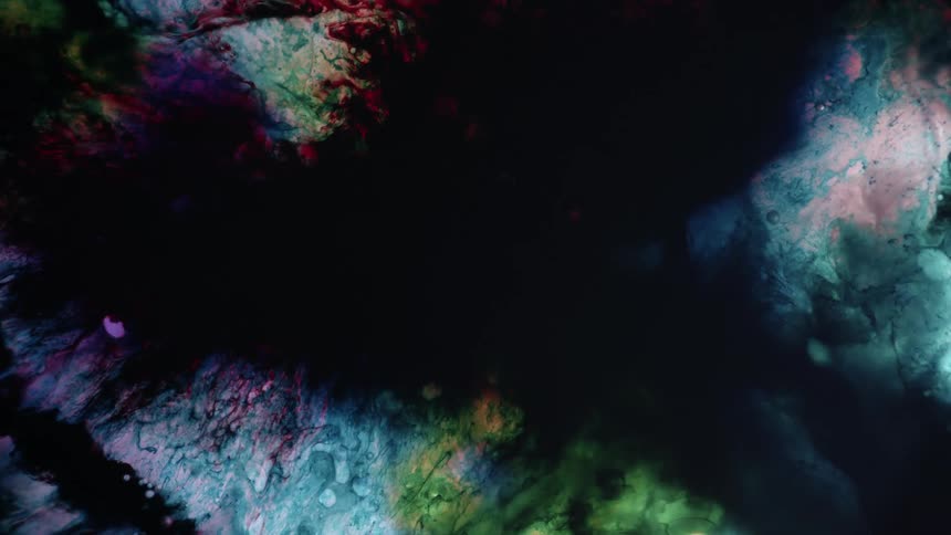 Flowing and swirling dark liquid