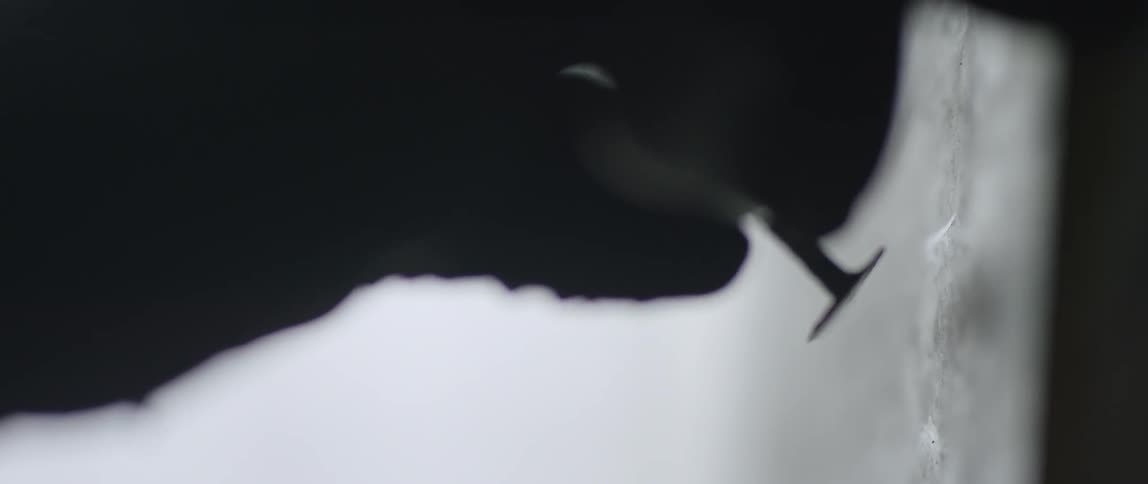 A hand puts some etchings in a painting