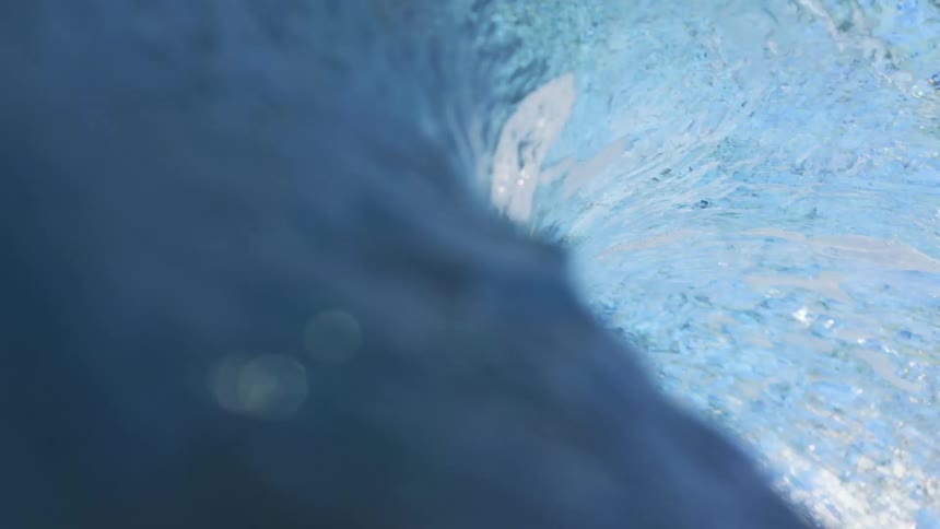 An ocean with a crashing wave