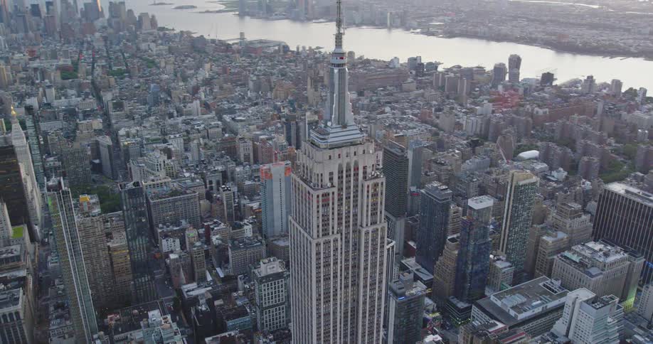 Aerial shot of new york city