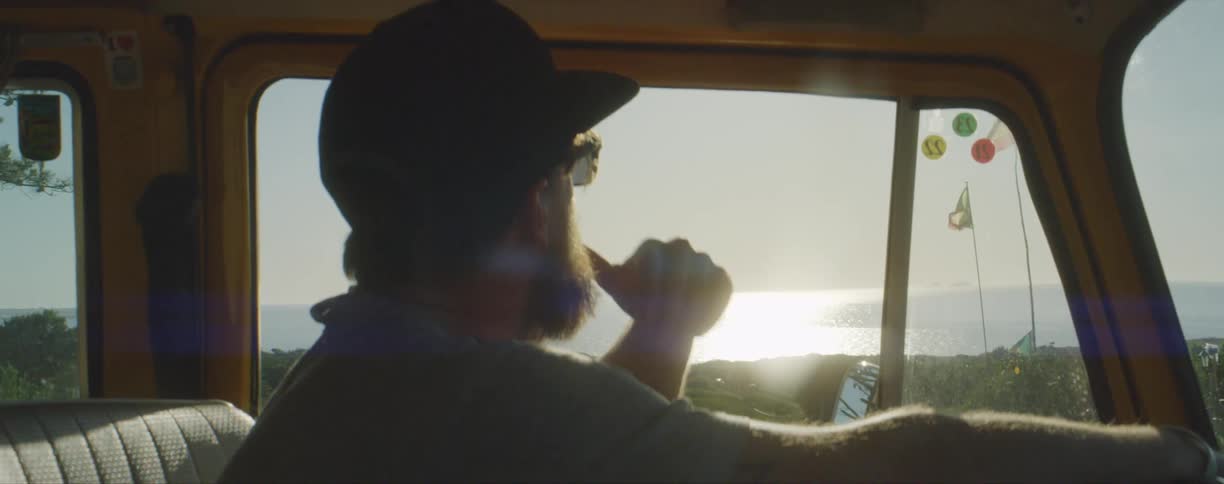 A man looking out into the coast