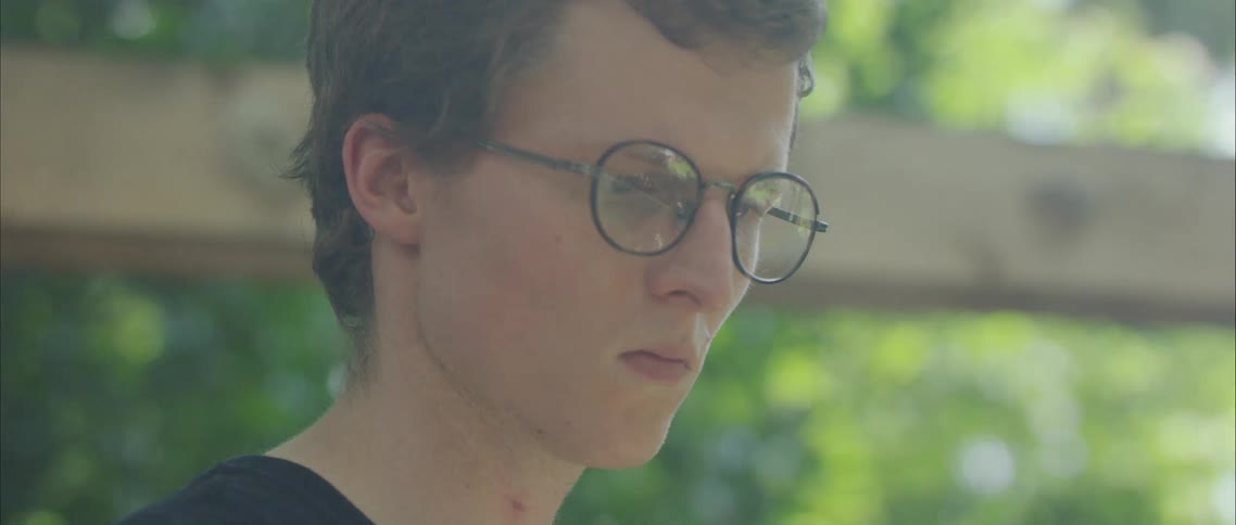 A man looking towards something