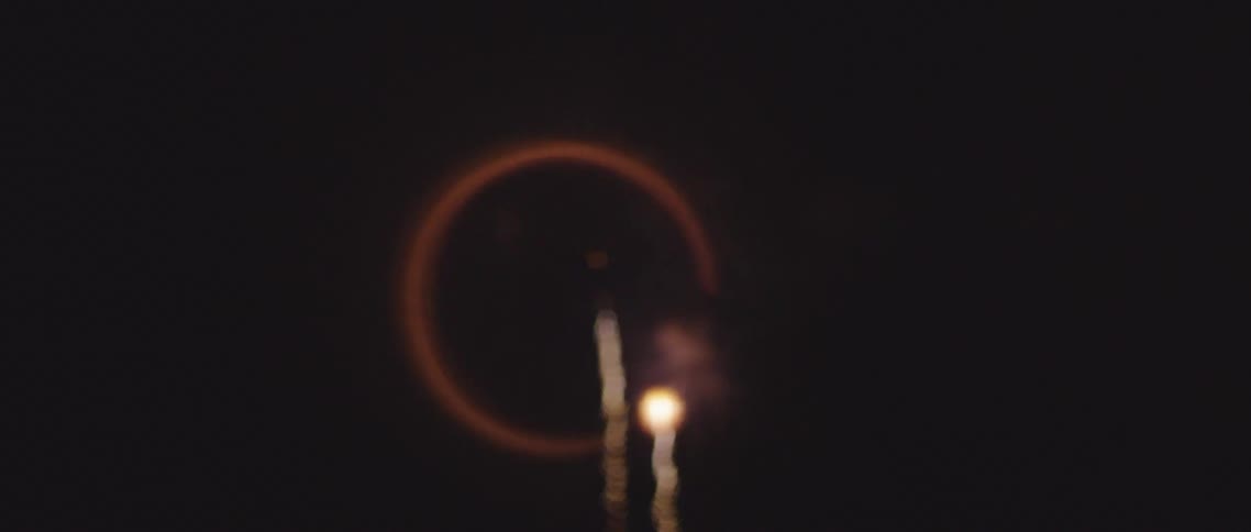 Fireworks exploding in the night sky