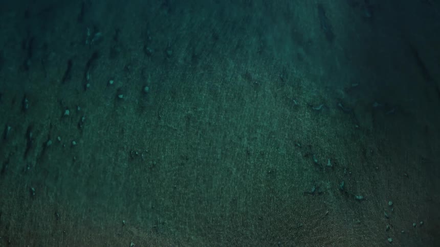 Aerial view of ocean waves are displayed