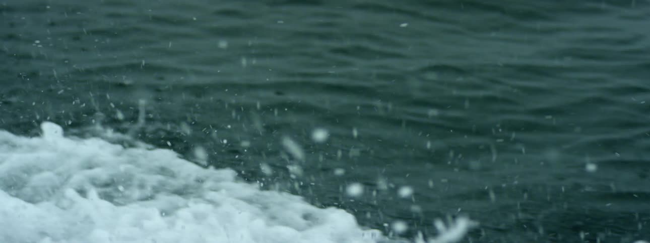 The waves fly high and fall