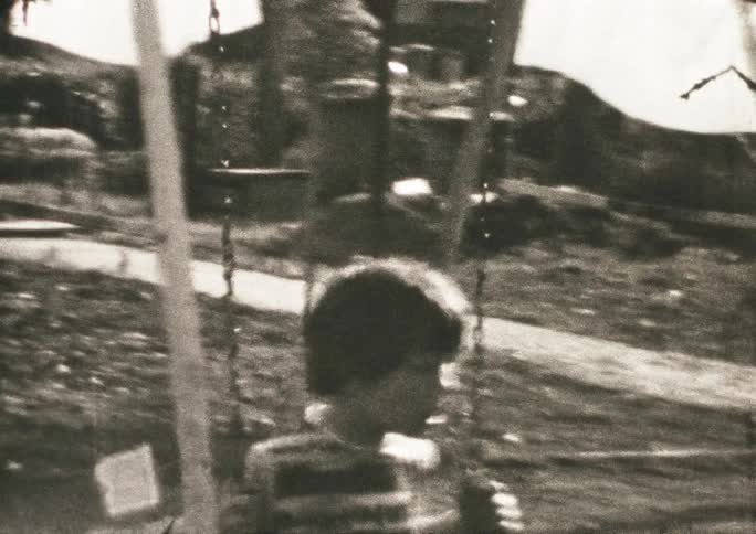 A child on a swing set
