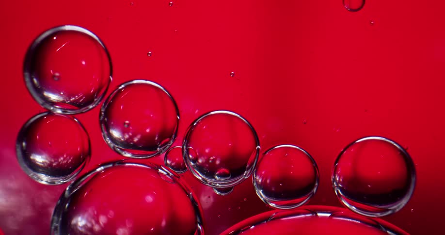 Bubbles popping under water