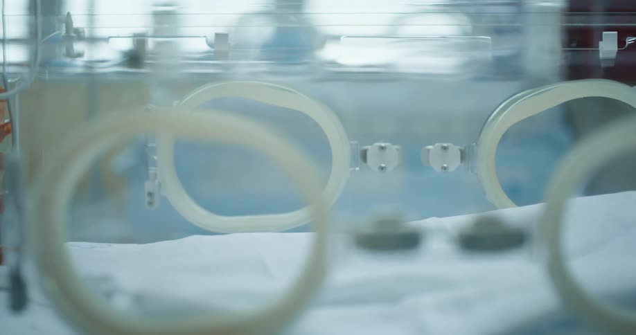 Newborn intensive care equipment sits in the hospital