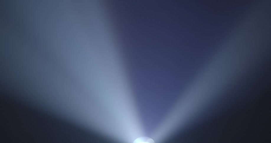 A light in a trail of fog