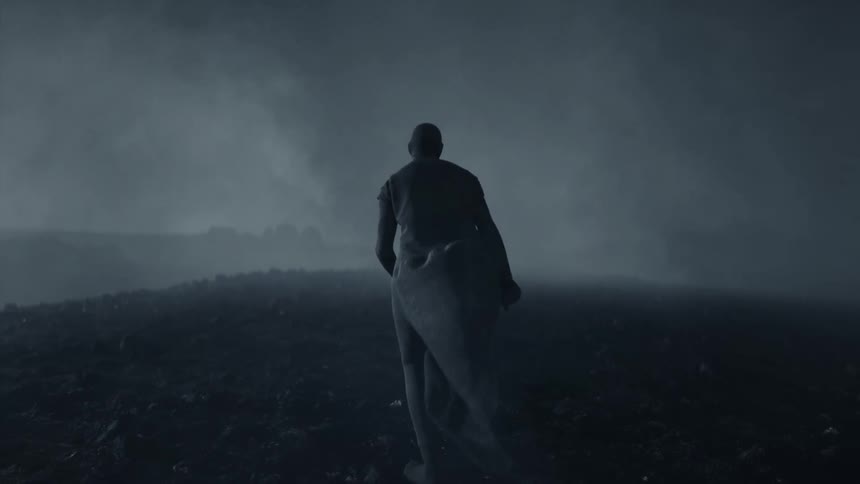 A person running outside in to the fog