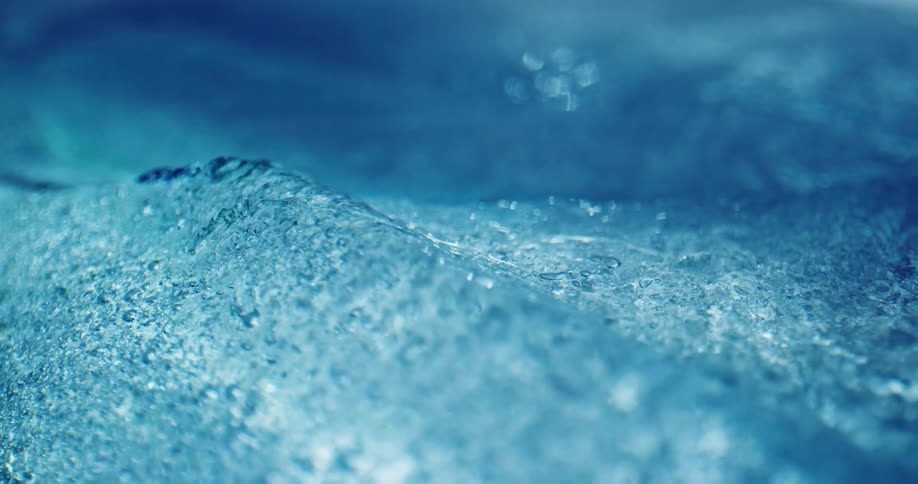 Water is frozen in an arctic area
