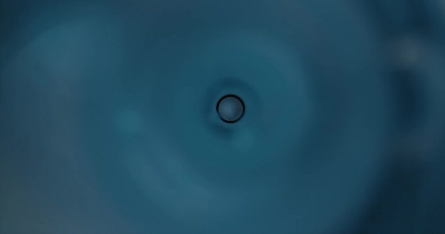 Abstract footage of blue liquid