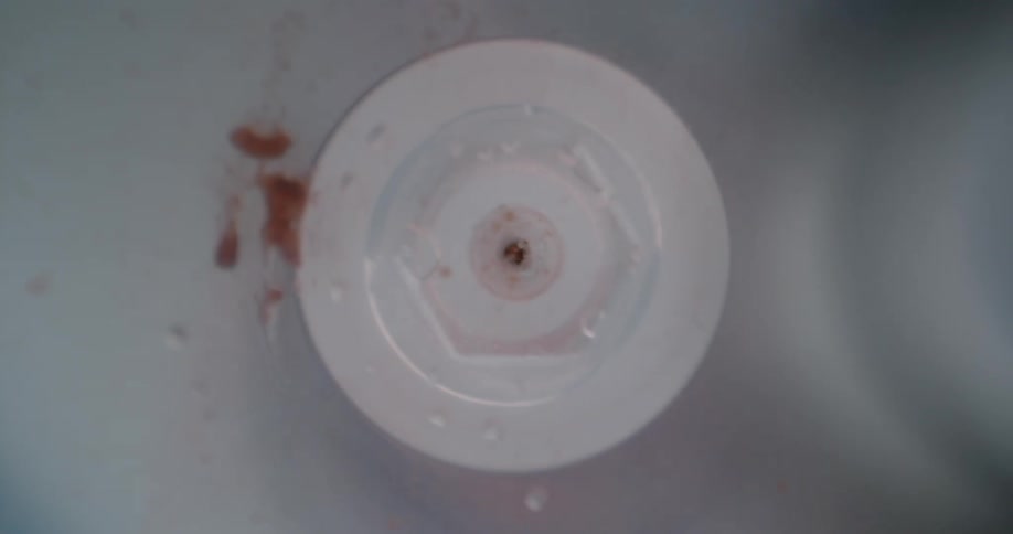 Water going down a drain