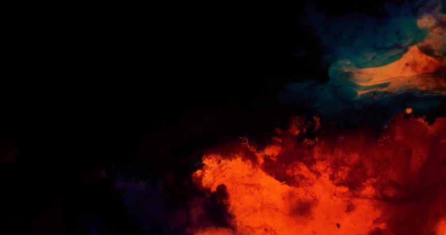 Abstract footage of liquid dye mixing together