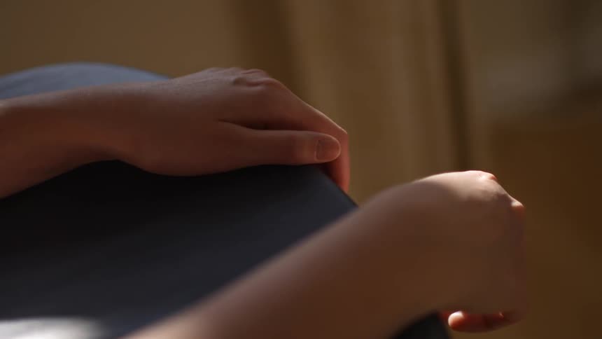 A person's arms are massaged
