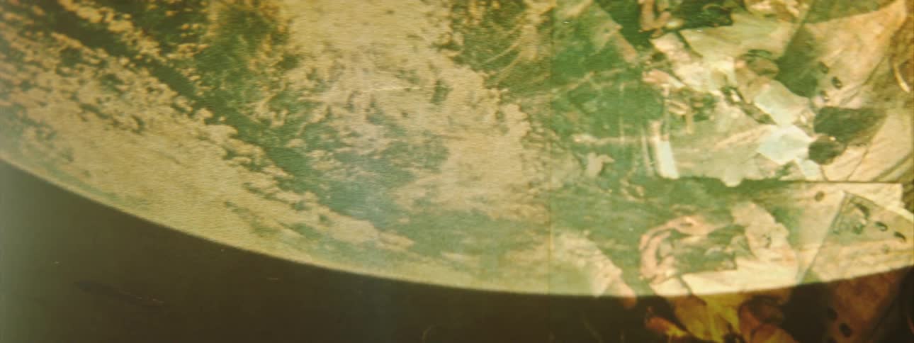A close up view of a photograph that is framed