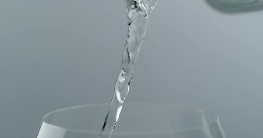 Pouring water from one glass to another