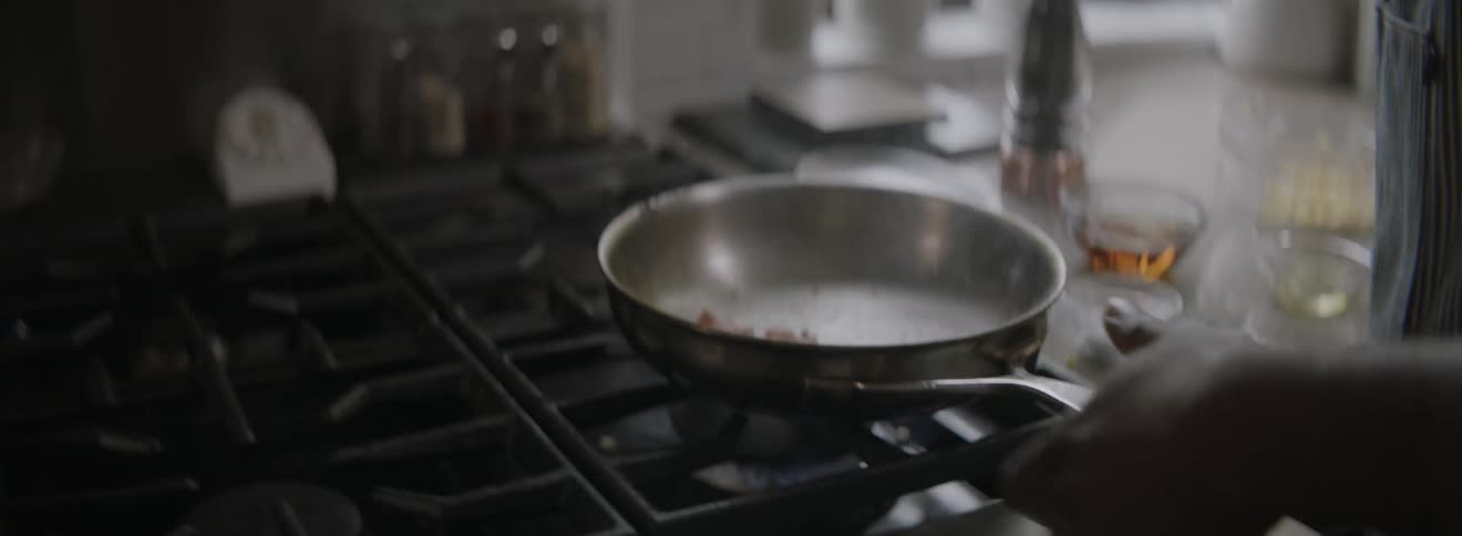 A man cooking